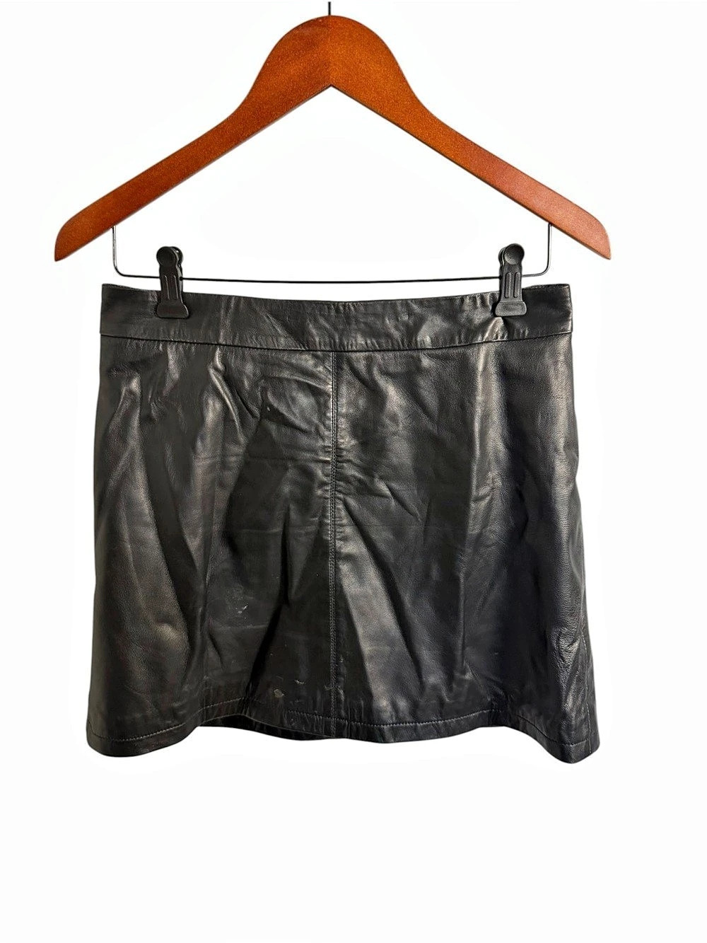 cupcakes and cashmere Marrie Leather Mini Skirt Black Girlโs 23Size 4